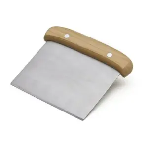 Espátula Multiuso Em Bambu / Inox - 13,5x11,5cm