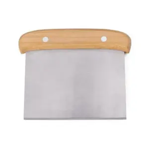 Espátula Multiuso Em Bambu / Inox - 13,5x11,5cm