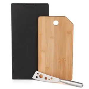 Conj. Para Frios Em Bambu/inox - 2 Pçs