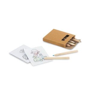 ANIM. Kit para pintar em caixa de papel kraft reciclado