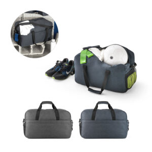 REPURPOSE SPORTS. Bolsa esportiva em poliéster reciclado 600D de alta densidade com fundo em placa semi-rígida (31 L)