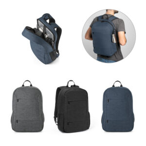 BUSINESS. Mochila para notebook (15'6") em poliéster reciclado 300D com compartimento almofadado (18 L)