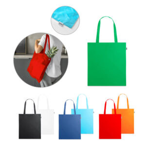 MAPUTO. Sacola 100% poliéster reciclado 190T, produzida a partir de plástico reciclado