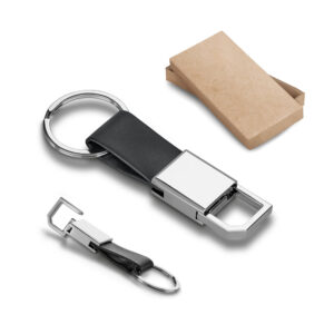 BOURCHIER. Chaveiro em c.sintético e metal