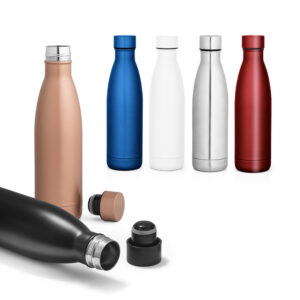 BUFFON. Garrafa térmica em aço inox de parede dupla isolada a vácuo (500 mL)