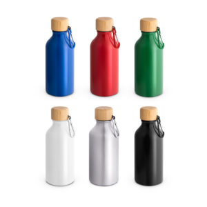 ROUSEY. Squeeze em alumínio 100% reciclado com cor sólida brilhante (400 mL)
