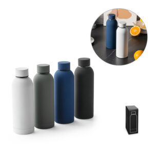 ODIN. Garrafa térmica em aço inox 36% reciclado de parede dupla isolada a vácuo (550 mL)
