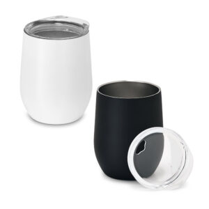 HYGGE. Copo de viagem em aço inox, térmico com parede dupla isolada a vácuo (400 mL)