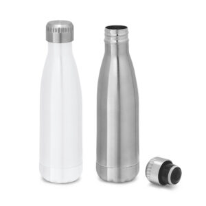 AMORTI. Garrafa térmica para sublimação em aço inox, de parede dupla isolada a vácuo (510 mL)