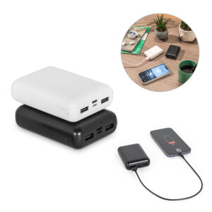 LEAKEY 10. Bateria portáti em ABS 100% reciclado (10'000 mAh)