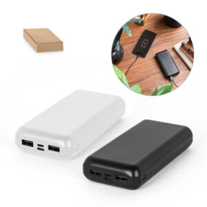 LEAKEY 20. Bateria portátil em ABS 100% reciclado (20'000 mAh)