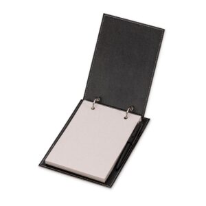 Bloco De Anotações De Mesa Couro Sintetico