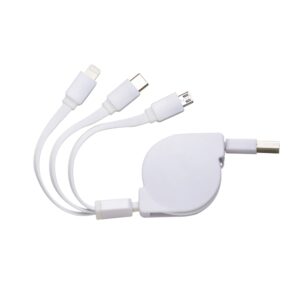 Cabo Usb Retrátil 3 Em 1
