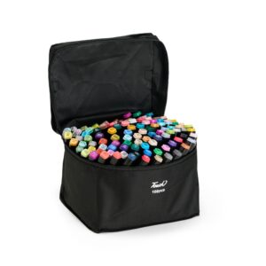 Kit Canetas Marcadoras Pontas Duplas 108 Cores