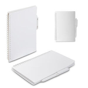 Caderno A5 Capa em PP com caneta