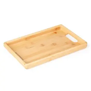Bandeja Em Bambu Para Servir - 32x22x3cm