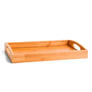 Bandeja Para Servir Em Bambu - 35 Cm
