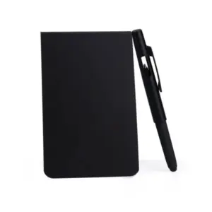 Bloco Para Anotações Com Caneta - Preto