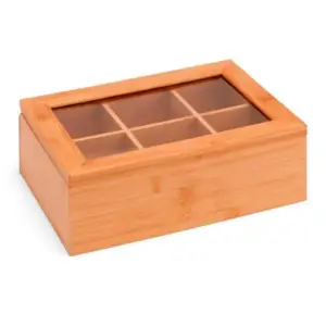 Caixa Para Chás Em Bambu / Poliestireno