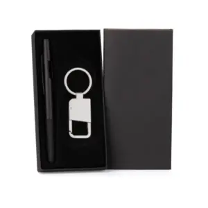 Caneta E Chaveiro - Preto