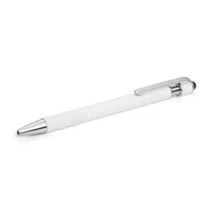 Caneta Esferográfica Em Aluminio Reciclado - Branca