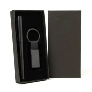 Caneta Roller E Chaveiro Em Metal/pu