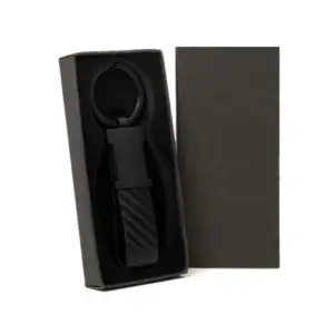 Chaveiro Em Metal/pu - Preto
