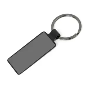 Chaveiro Em Metal - Cinza/preto