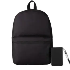Conj. Mochila, Bloco E Caneta - 3 Pçs