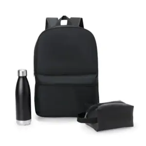 Conj. Mochila, Necessaire E Garrafa - 3 Pçs