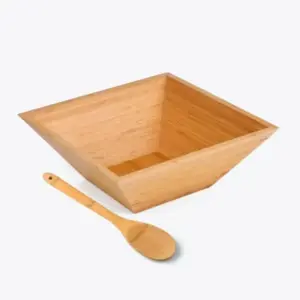 Conjunto Para Servir Em Bambu - 2 Pçs