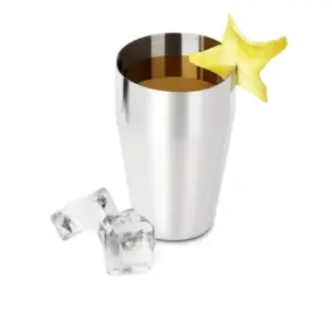 Copo Em Aço Inox Escovado - 350 Ml