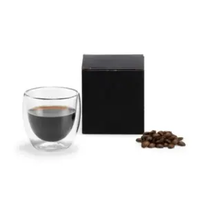 Copo Em Vidro Parede Dupla - 100 Ml
