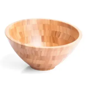 Cumbuca Em Bambu Redonda De 2,2l