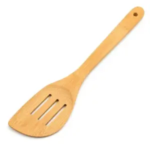 Espátula Perfurada Em Bambu Utility - 30 Cm