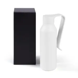 Garrafa Camada Dupla Em Alumínio Reciclado - Branca - 450ml
