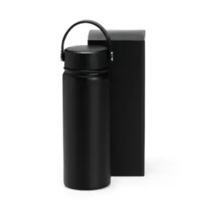 Garrafa Dupla Camada Na Cor Preta - 550 Ml