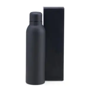Garrafa Em Inox Parede Dupla - Preto - 470 Ml