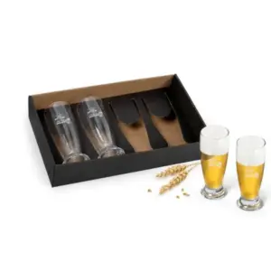 Jogo De Copos Vidro P / Cerveja / Drink 200 Ml - 4 Pçs