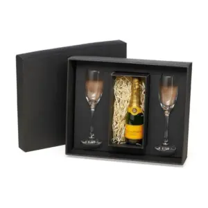 Jogo De Taças De Vidro P/ Champagne 190 Ml - 2 Pçs - Não Acompanha A Garrafa