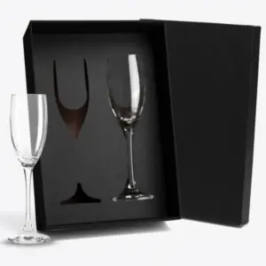 Jogo De Taças De Vidro P/ Champagne 190 Ml - 2 Pçs