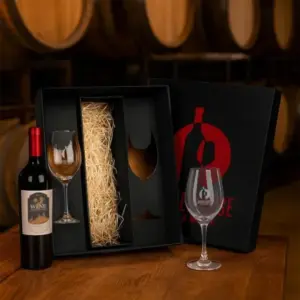 Jogo De Taças De Vidro Para Vinho 490 Ml - 2 Pçs