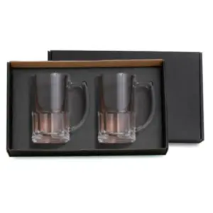 Kit Com Canecas De Vidro Para Chopp De 340 Ml