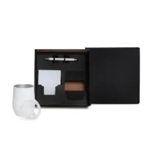 Kit Copo Térmico E Acessórios - Branco - 3 Pçs