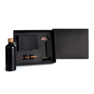 Kit Garrafa, Caderno E Caneta - 3 Pçs