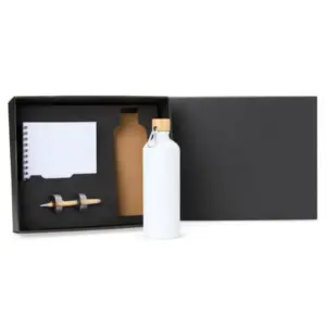 Kit Garrafa, Caderno E Caneta - 3 Pçs