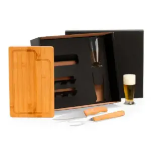Kit Para Churrasco Com Copos - 5 Pçs