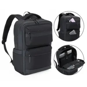 Mochila Em Polyester/pu - Premium - 20l - Preta