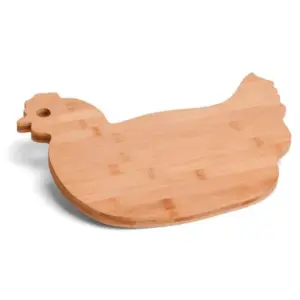 Tábua Em Bambu Com Formato De Galinha