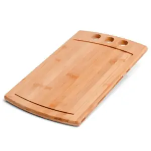 Tábua Para Churrasco Em Bambu Supreme 3 Furos